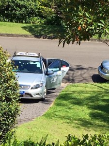 Arrow's taxi to the airport